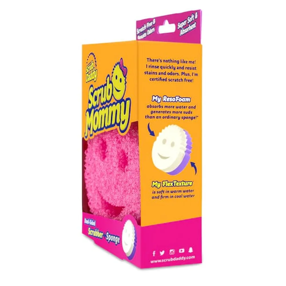 Scrub Mommy® Double-Sided Sponge | FlexTexture® Odor-Resistant Dish Sponge | As Seen On TV!