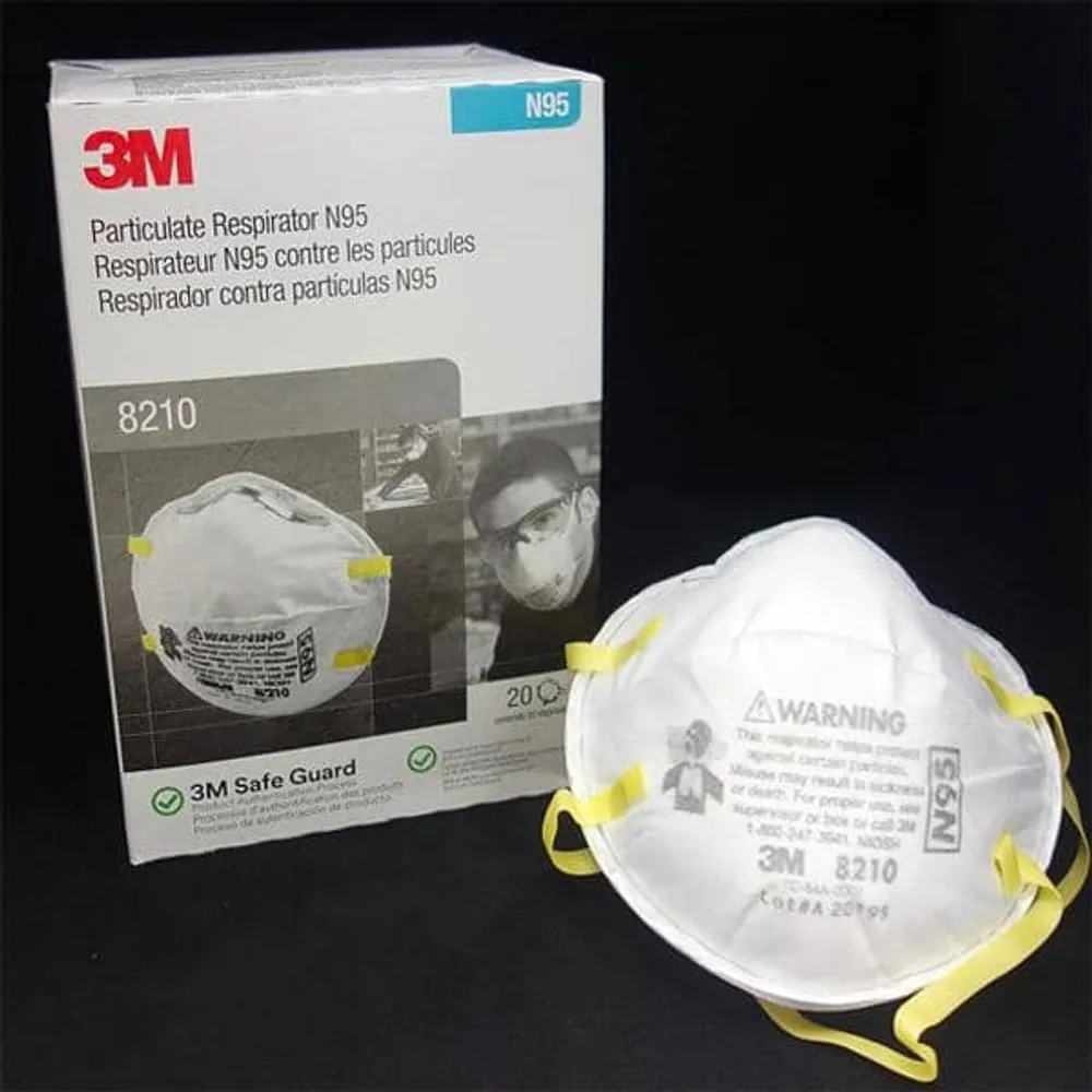 20pc 3M™ N95 8210 Face Masks | Particulate Respirator 8210
