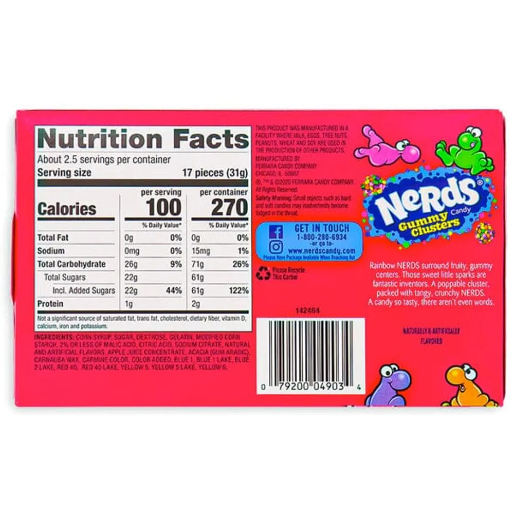 Nerds Gummy Clusters Theatre Box (3oz)