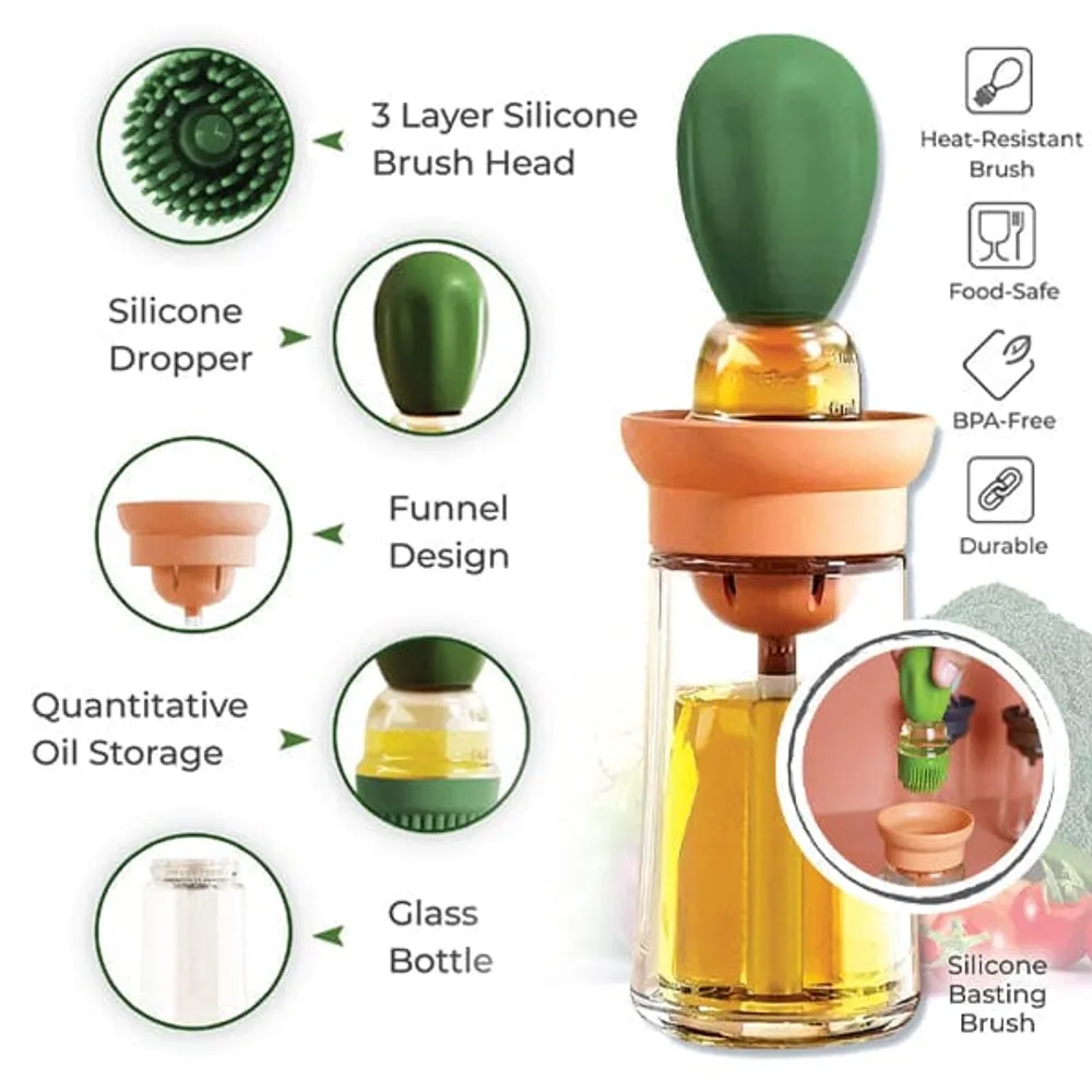 Silicone Oil Dropper - C in 2023  Oil brush, Olive oil bottles, Oils