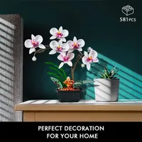Bloomin' Blox DIY Botanical Building Block Sets: Orchid (581pc