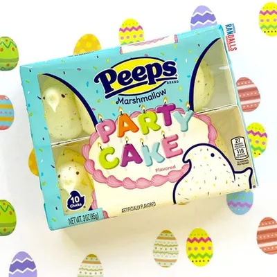 Peeps Marshmallow Chicks: Easter Party Cake Flavor (10pc)