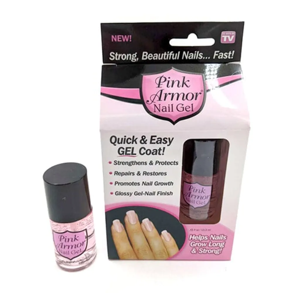 Pink Armor Nail Gel | Keratin Treatment For Long & Healthy Nails | As Seen On TV!