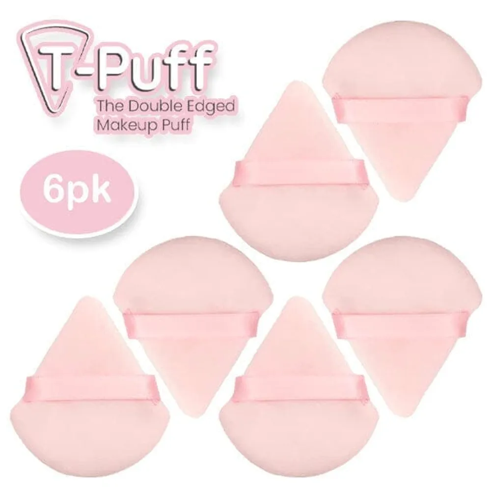 The T-Puff (6pk) | Reusable Triangular Double-Sided Makeup Blenders