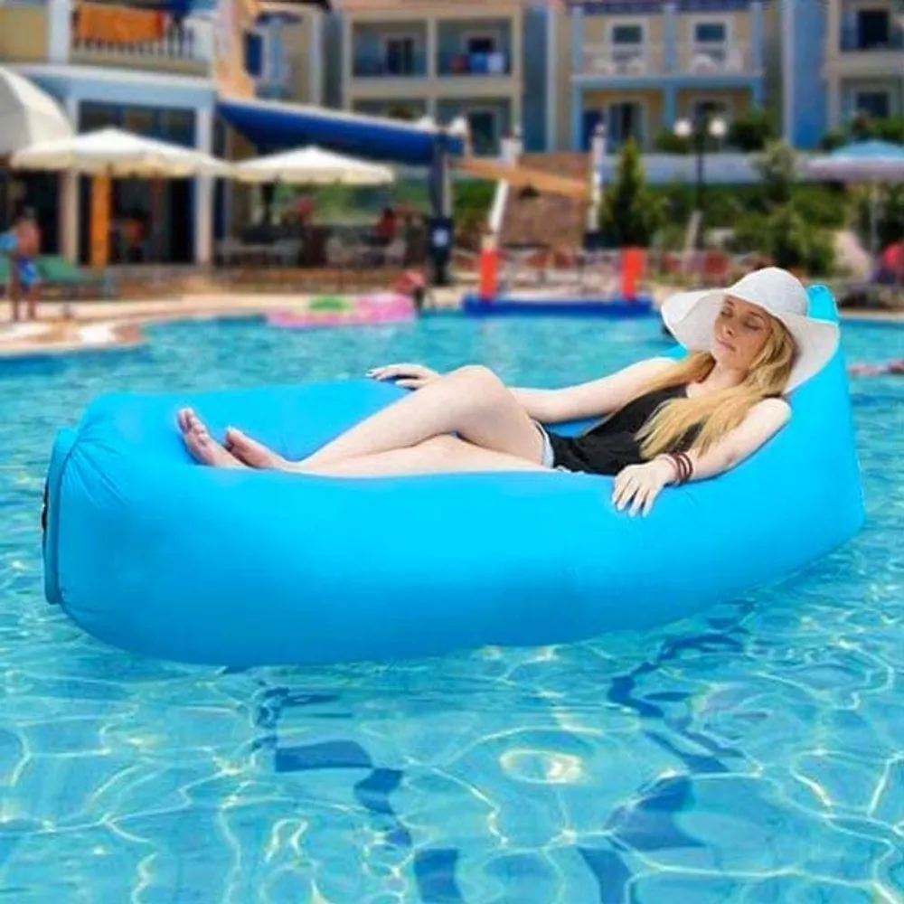 Air Puff: The Breeze Filled Lounger Portable Inflatable Sofa