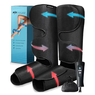Fitpulse Air Compression Lower Leg Massager | Includes Carry Case