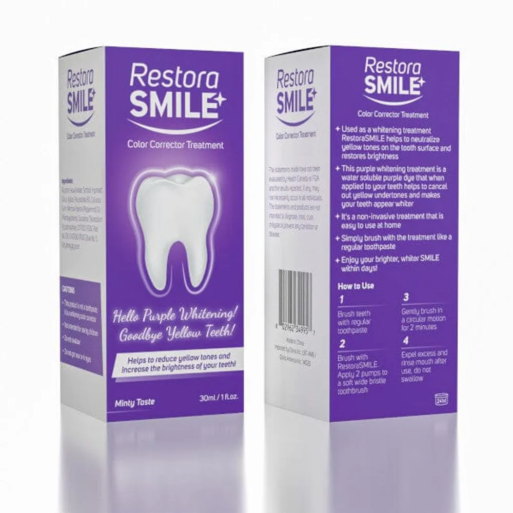 RestoraSMILE (30mL) | Color Corrector Treatment For Whiter Teeth