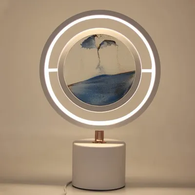 SandiScenes Flippable 3D Moving Sand LED Table Lamp
