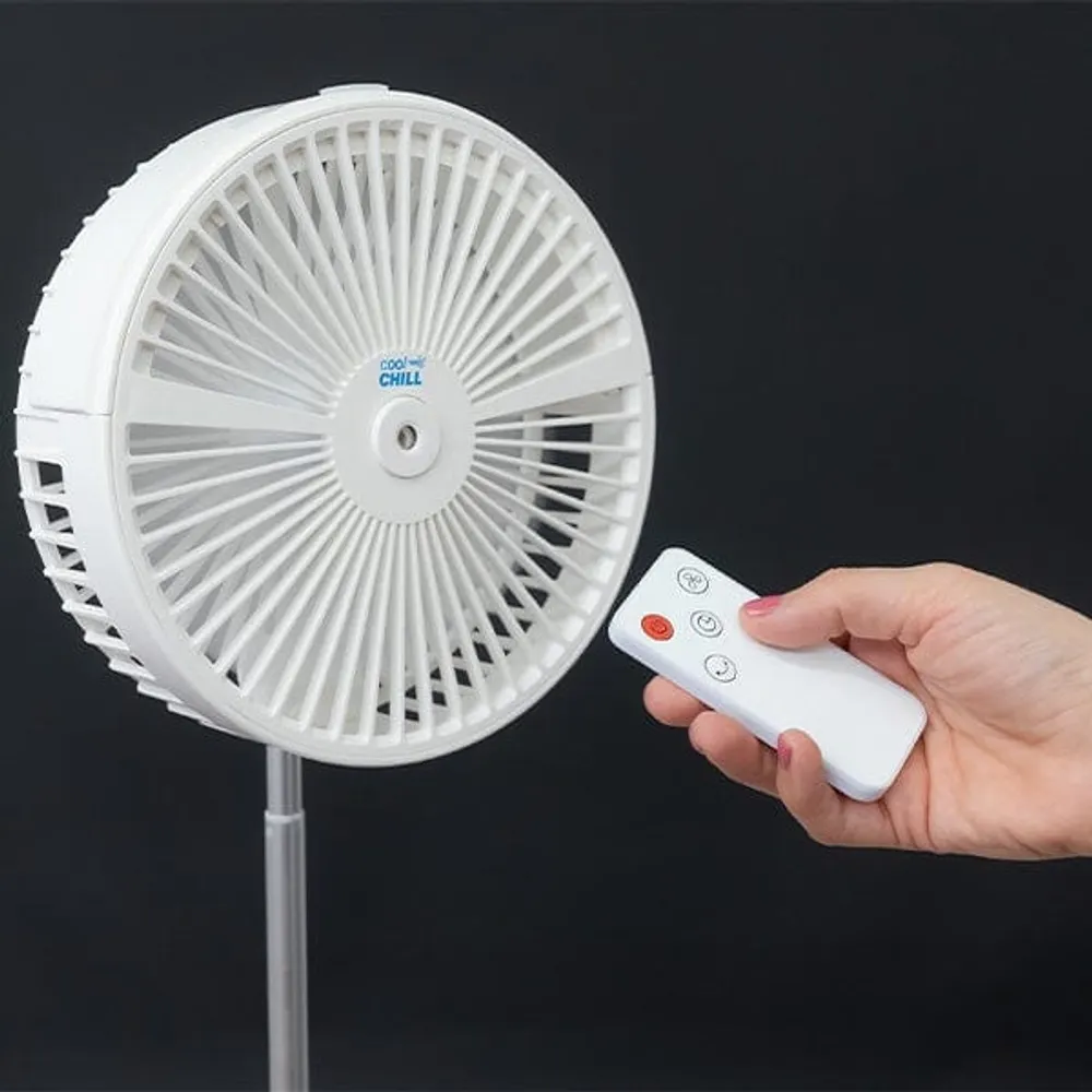 Cool Chill Telescopic Rotating & Misting Fan