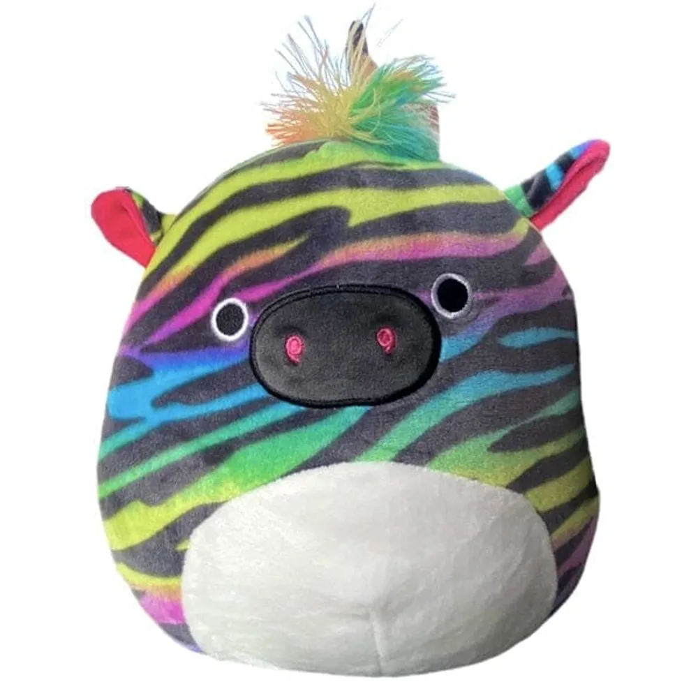 Squishmallows Super Soft Plush Toys | 8" Colorful Crew | Safiyah The Zebra