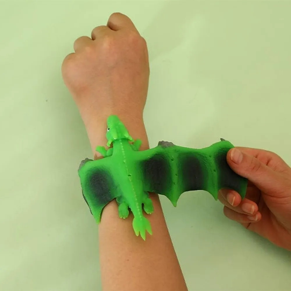 Dragon SLAPS! | 2-in-1 Slap Bracelet & Stretchy Fidget Toy | Color Ships Assorted