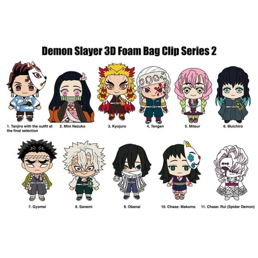 3D Demon Slayer Character Clip Hanger Blind Bags (1pc) | NEW Styles!