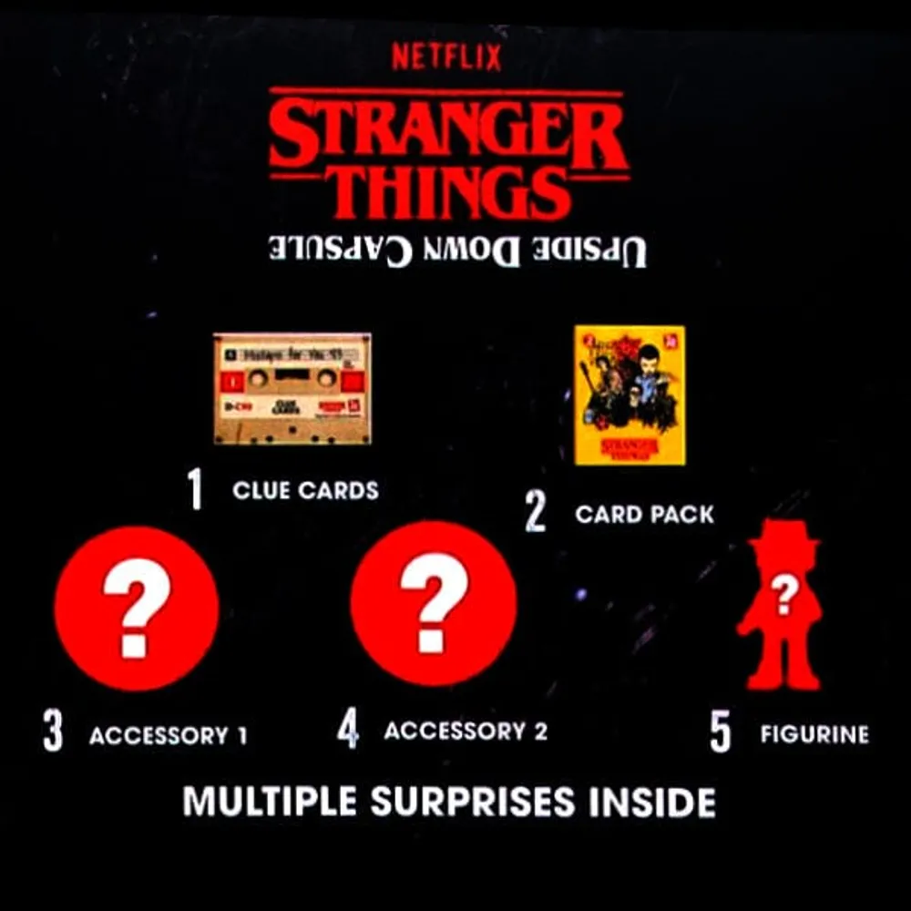 Stranger Things Upside Down Mystery Capsule By YuMe | Collectible Figurine & Trading Cards