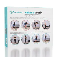 Quantum™ Adjust-A-Stretch | Adjustable Leg Stretcher Slant Board | BONUS Resistance Bands!