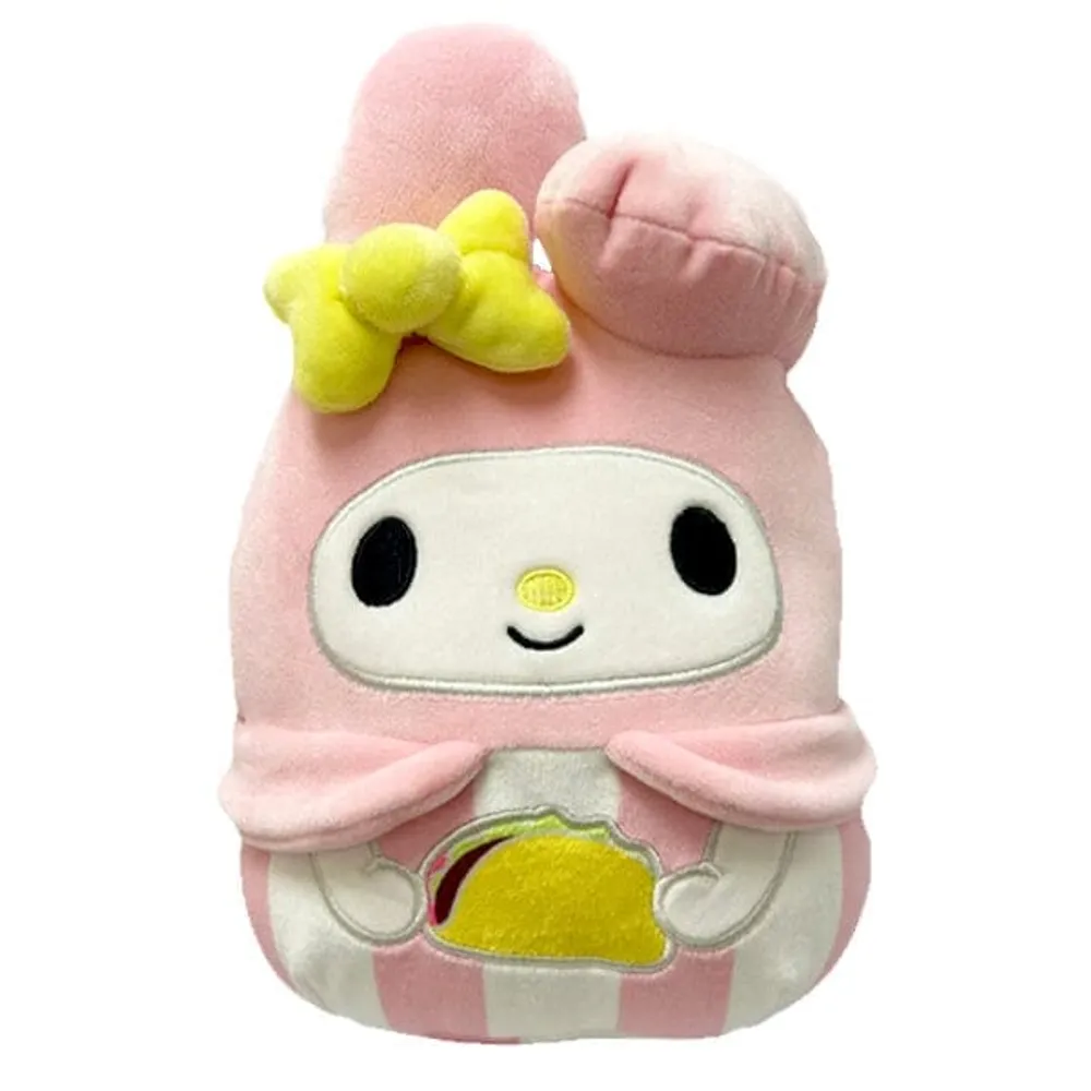 Showcase Squishmallows Plush Toys, 8 Hello Kitty & Friends Food Truck  Collection, My Melody w/ Taco