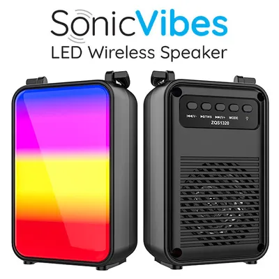 SonicVibes: Mini LED Wireless Speaker
