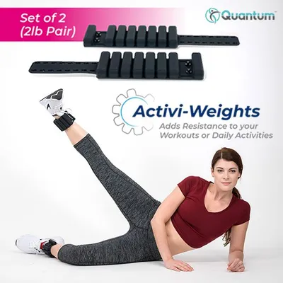 Quantum™ Activi-Weights (2pk) | 1lb Adjustable Wrist/Ankle Weights