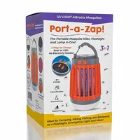 Port-A-Zap! The Portable 3-in-1 Mosquito Killer, Solar Lantern & Flashlight