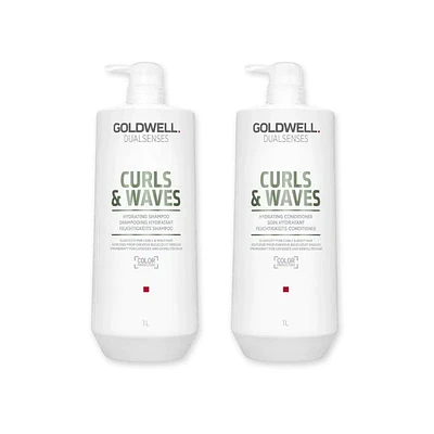 Dualsenses Curls + Waves Hydrating 1L Duo