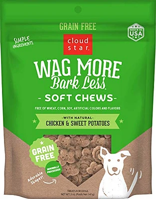 Cloud Star - Dog Treats - Wag More Bark Less Grain-Free Soft & Chewy with Chicken & Sweet Potato