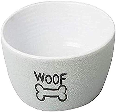 Ethical Pet - Dog Dish - Woof Gray