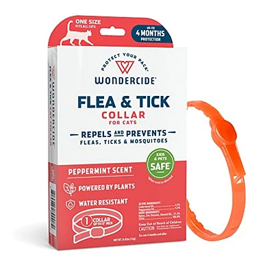 Wondercide - Flea & Tick Cat Collar - Natural Plant Based Protection with Essential Oils