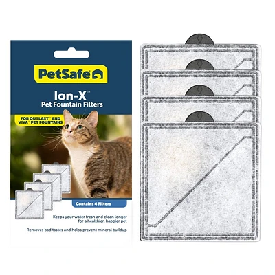 PetSafe - Pet Fountain Filter - Ion-X Square Carbon Resin Fountain Filter