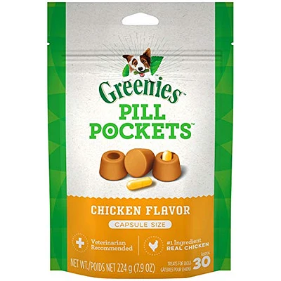 Greenies - Dog Treats - Capsule Pill Pockets - Chicken