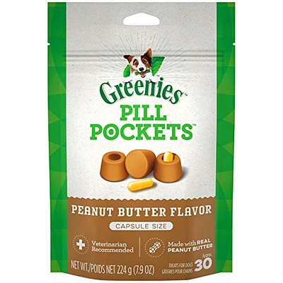 Greenies - Dog Treats - Capsule Pill Pockets - Peanut Butter