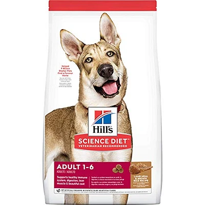 Science Diet - Adult Dry Dog Food – Lamb & Rice Recipe – Supports Digestive Health
