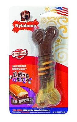 Nylabone - Puppy Chew Toy - Cheesesteak Flavored Bone