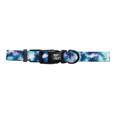 - Dog Collar - Adjustable Hardware & Durable Nylon - Tie Dye
