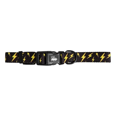 GF Pet - Dog Collar - Adjustable Hardware & Durable Nylon - Lightning Bolt
