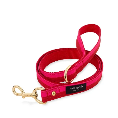 Kate Spade New York - Dog Leash - Red and Pink Colorblock