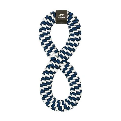 Tall Tails - Rope Toy - Navy Braided Infinity Tug