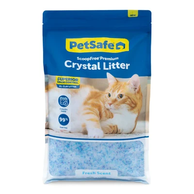 PetSafe - ScoopFree Crystal Cat Litter for Superior Odor Control & Low Tracking – Fresh Scent