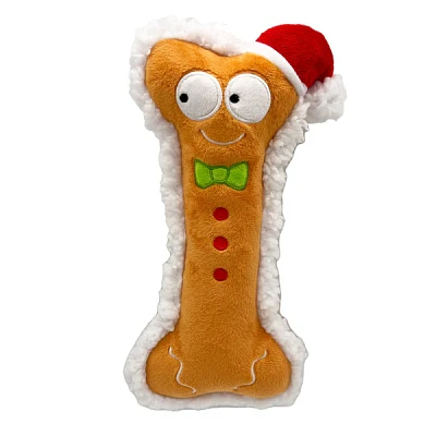 Huxley & Kent - Dog Plush Toy - Gingerbread Bone