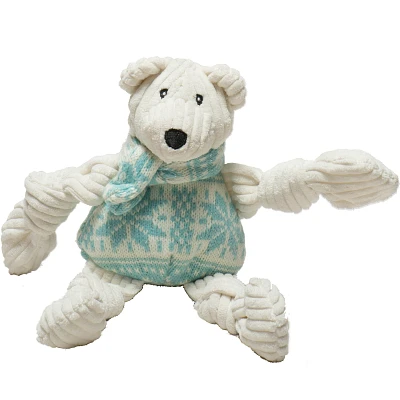 HuggleHounds - Dog Toy - Tundra Polar Bear Knottie