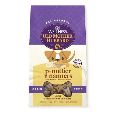 Old Mother Hubbard - Dog Treats - Classic P-Nuttier 'N Nanners Grain Free - Mini