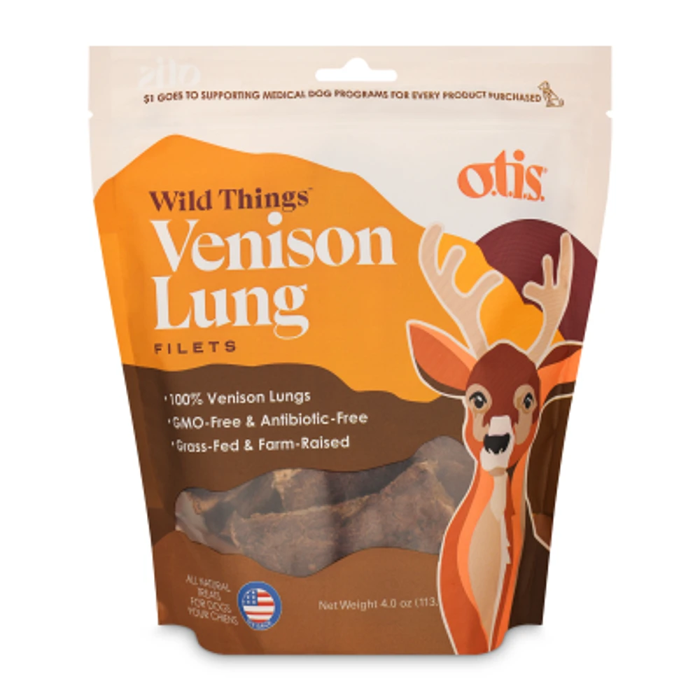 Otis - Air Dried Dog Treat - Venison Lung Fillet