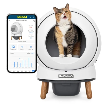 PetSafe - ScoopFree® SmartSpin™ Self Cleaning Cat Litter Box - Automatic Odor Control,  App Monitoring & Multi Cat Friendly