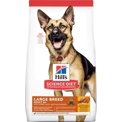 Science Diet - Large Breed Adult 6+ Dry Dog Food – Chicken Recipe – Supports Heart & Kidney Health