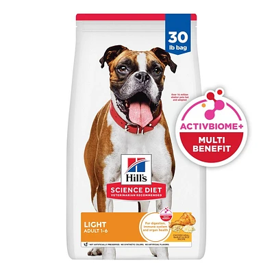 Science Diet - Light Adult Dry Dog Food For Healthy Weight Management – Chicken,  Barley & Rice Recipe – Supports Lean Muscle