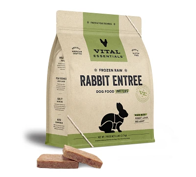 Vital Essentials - Frozen Dog Food - Rabbit Patties