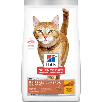 Science Diet - Cat Food - Adult Hairball Control Light