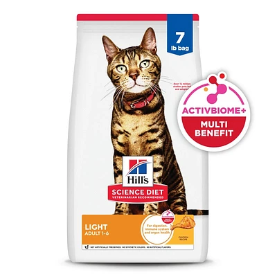 Science Diet - Light Adult Dry Cat Food For Healthy Weight Management – Chicken Recipe