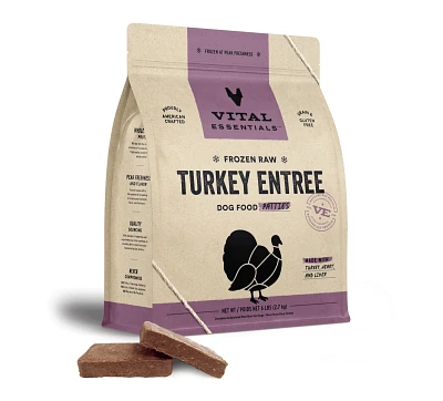 Vital Essentials - Frozen Dog Food - Turkey Patties