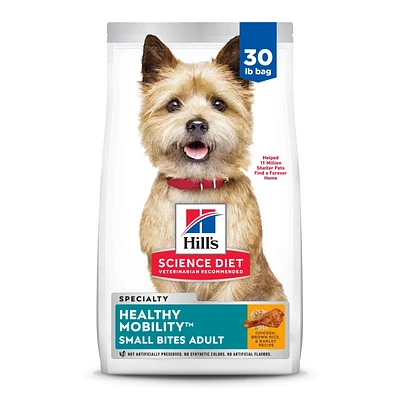 Science Diet - Adult Dry Dog Food Small Bites For Healthy Mobility – Chicken,  Brown Rice,  & Barley Recipe – Supports Joint Health