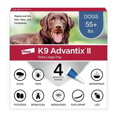 K9 Advantix® II - K9 Advantix II - Flea,  Tick,  & Mosquito Prevention - Extra Large Dog