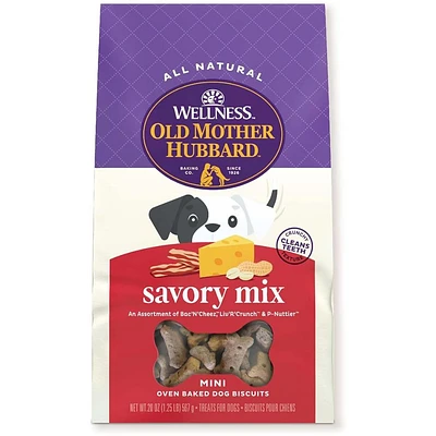 Old Mother Hubbard - Crunchy Dog Treats - Natural High Protein Biscuits - Savory Mix - Mini
